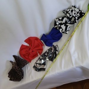 Vintage 1980s Hair Bows Lot of 5